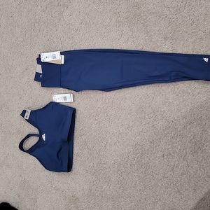 Women’s S Adidas sports bra with Pants Set